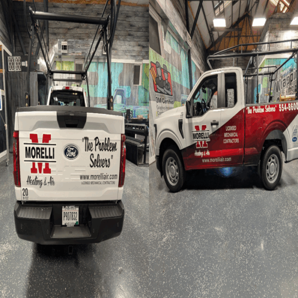 Morelli Heating and Air service truck