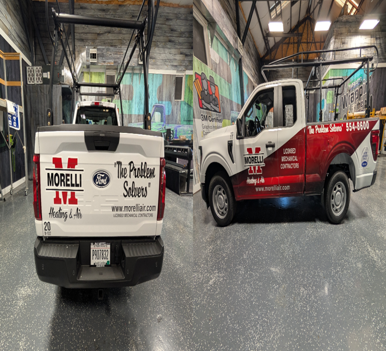Morelli Heating and Air service truck